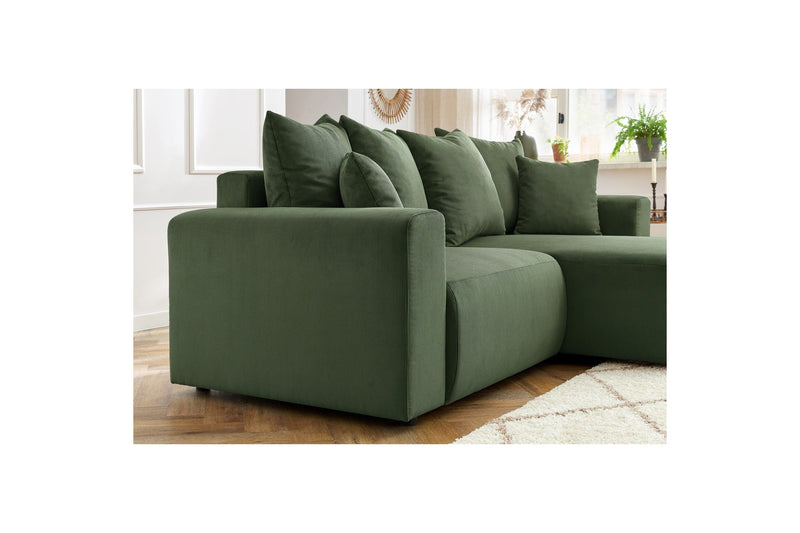 Canapé d'angle fixe ENJOY Velours côtelé - Angle droit - BOBOCHIC - The Bradery