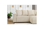ENJOY fixed corner sofa in corduroy - Right-hand corner - BOBOCHIC - The Bradery
