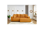 ENJOY fixed corner sofa in corduroy - Right-hand corner - BOBOCHIC - The Bradery