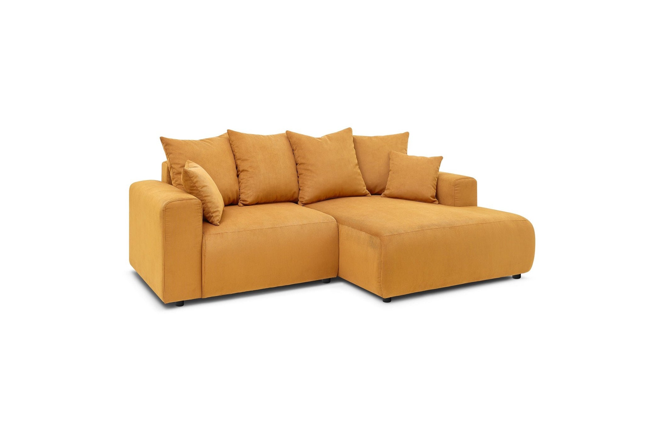 ENJOY fixed corner sofa in corduroy - Right-hand corner - BOBOCHIC - The Bradery