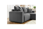 Fixed corner sofa ENJOY Corduroy - Right angle - BOBOCHIC -The Bradery