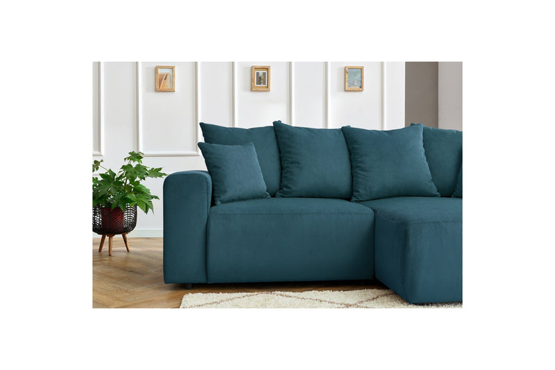 Canapé d'angle fixe ENJOY Velours côtelé - Angle droit - BOBOCHIC - The Bradery