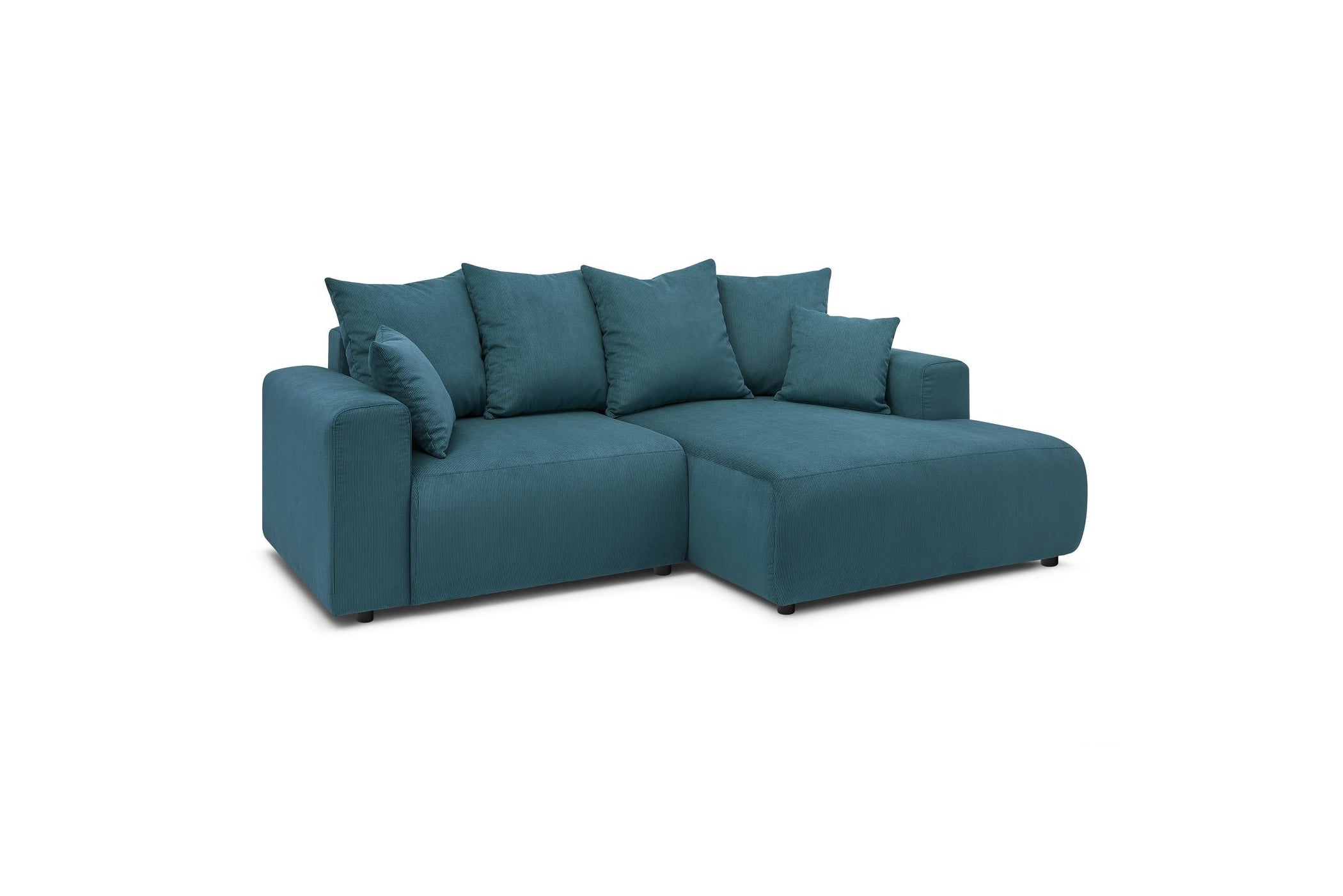 Fixed corner sofa ENJOY Corduroy - Right angle - BOBOCHIC -The Bradery