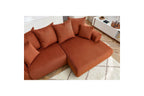 ENJOY fixed corner sofa in corduroy - Right-hand corner - BOBOCHIC - The Bradery