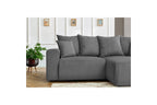 ENJOY fixed corner sofa in corduroy - Right-hand corner - BOBOCHIC - The Bradery