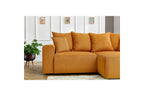 ENJOY fixed corner sofa in corduroy - Right-hand corner - BOBOCHIC - The Bradery