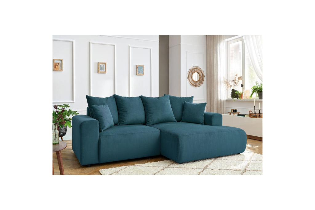 ENJOY fixed corner sofa in corduroy - Right-hand corner - BOBOCHIC - The Bradery