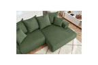 ENJOY fixed corner sofa in corduroy - Right-hand corner - BOBOCHIC - The Bradery