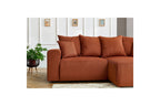 Fixed corner sofa ENJOY Corduroy - Right angle - BOBOCHIC -The Bradery