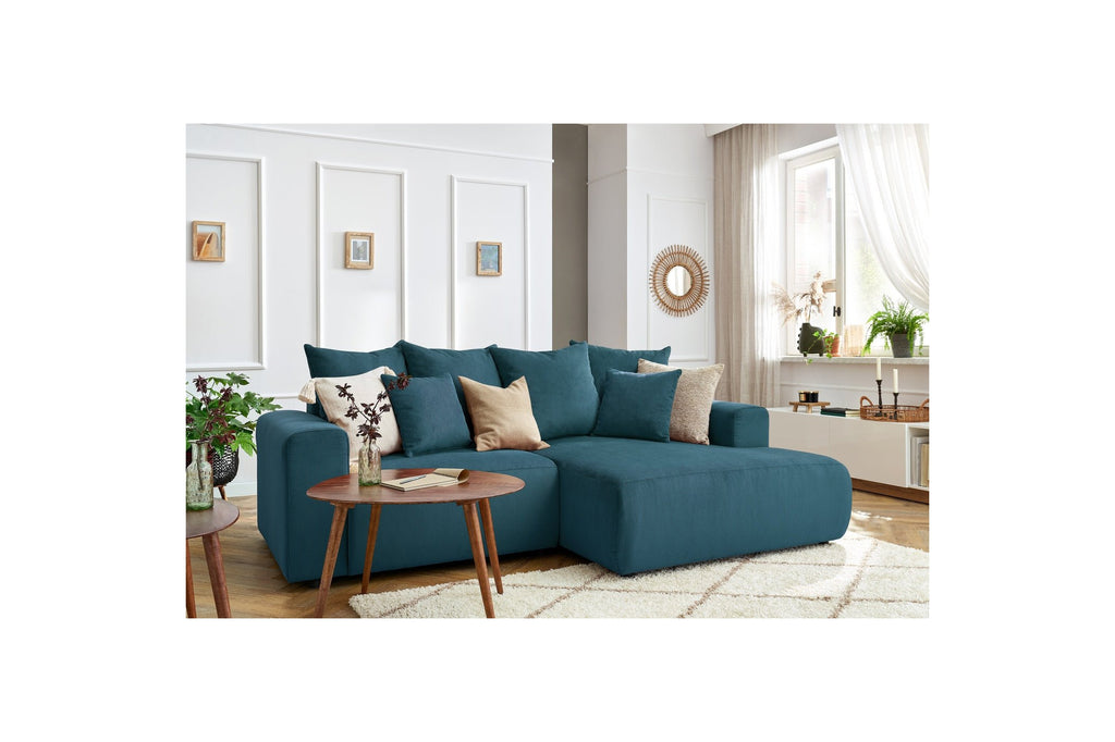 ENJOY fixed corner sofa in corduroy - Right-hand corner - BOBOCHIC - The Bradery