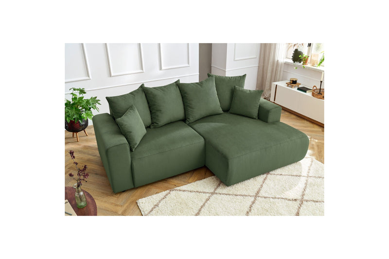 Canapé d'angle fixe ENJOY Velours côtelé - Angle droit - BOBOCHIC - The Bradery