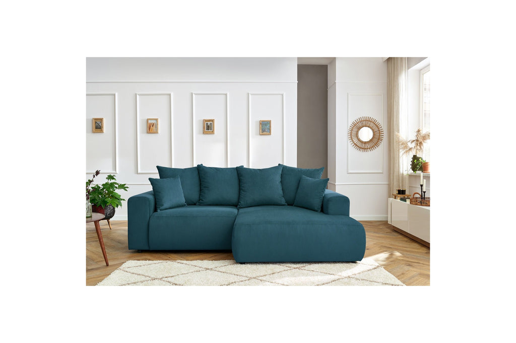 ENJOY fixed corner sofa in corduroy - Right-hand corner - BOBOCHIC - The Bradery
