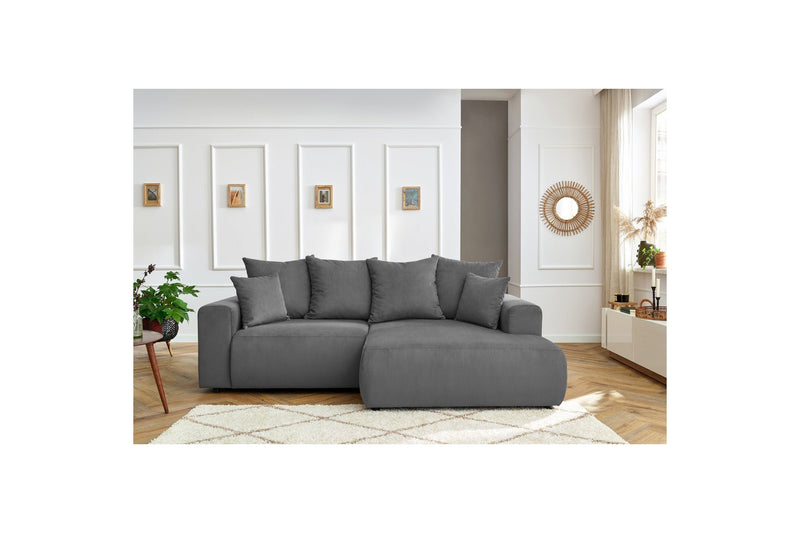 Canapé d'angle fixe ENJOY Velours côtelé - Angle droit - BOBOCHIC - The Bradery