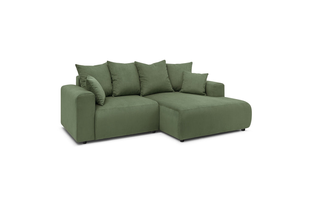ENJOY fixed corner sofa in corduroy - Right-hand corner - BOBOCHIC - The Bradery