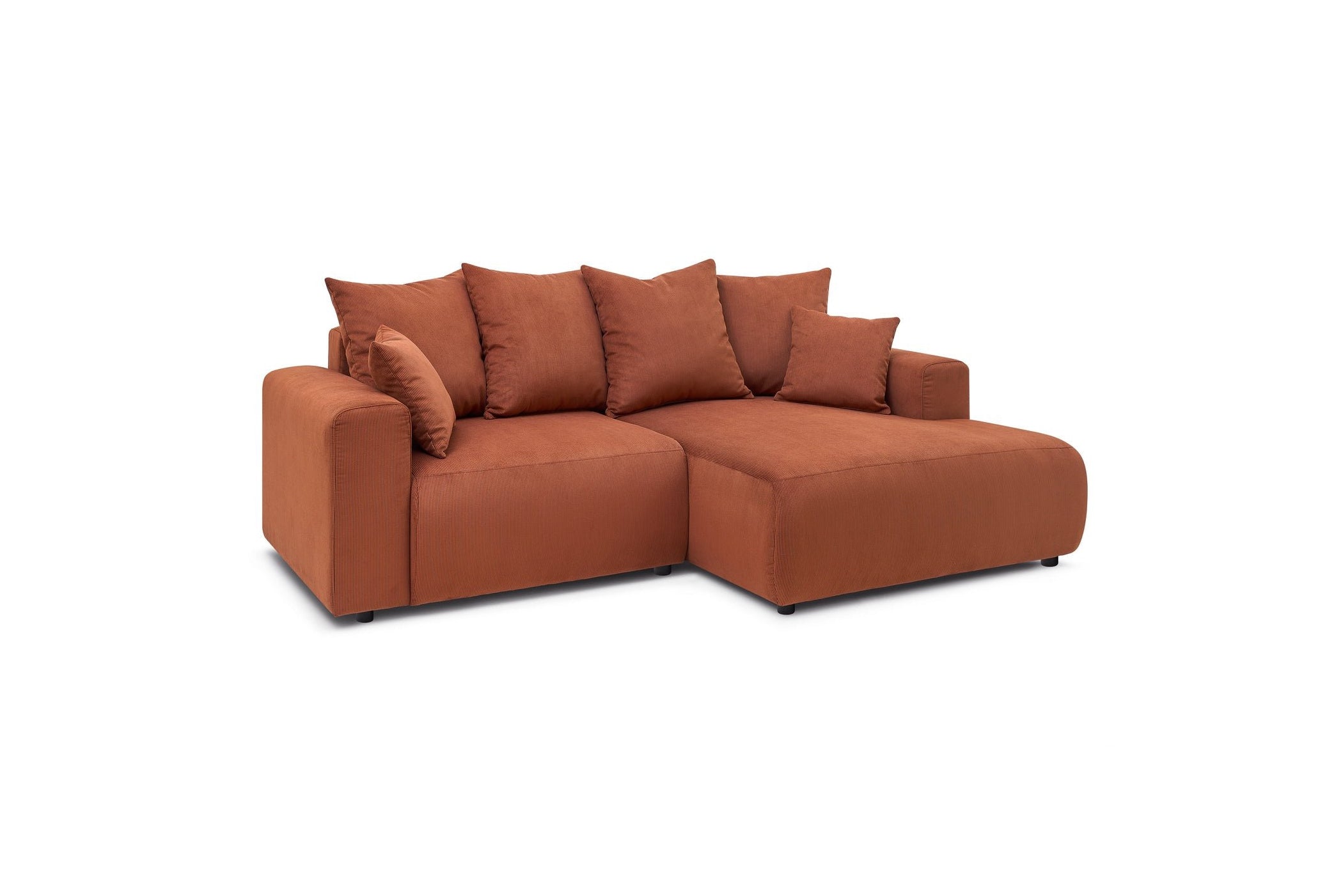Fixed corner sofa ENJOY Corduroy - Right angle - BOBOCHIC -The Bradery