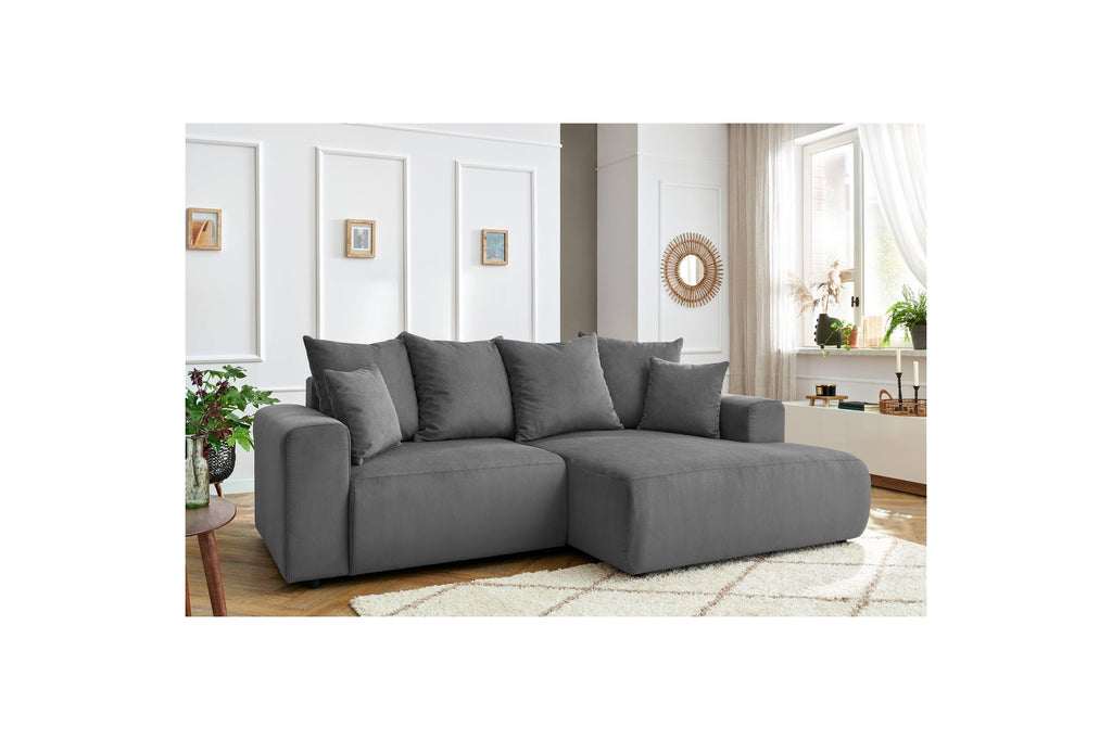 Fixed corner sofa ENJOY Corduroy - Right angle - BOBOCHIC -The Bradery