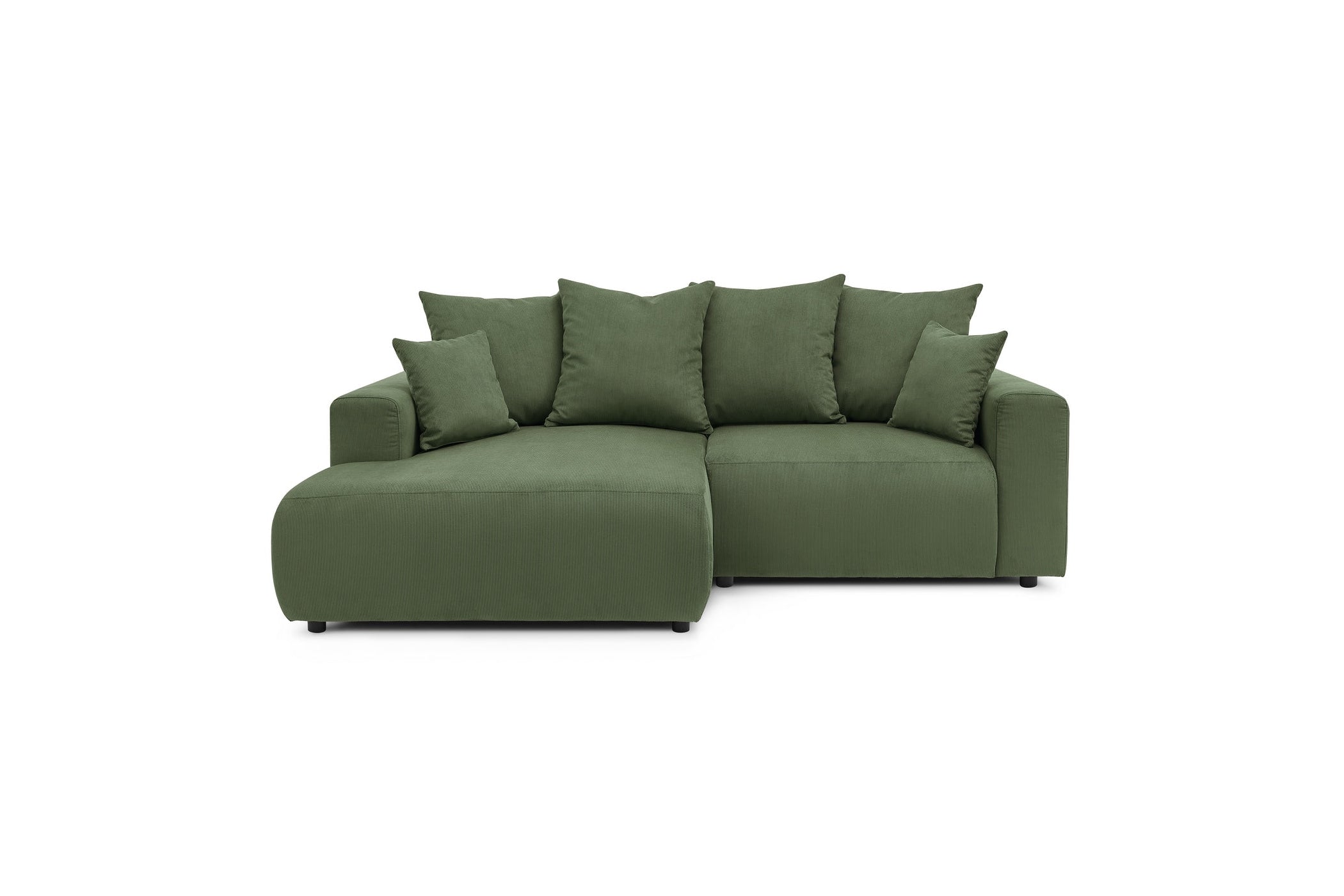 ENJOY fixed corner sofa in corduroy - Left-hand corner - BOBOCHIC - The Bradery