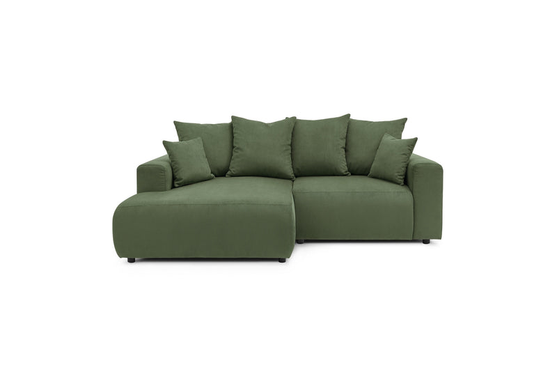 Canapé d'angle fixe ENJOY Velours côtelé - Angle gauche - BOBOCHIC - The Bradery