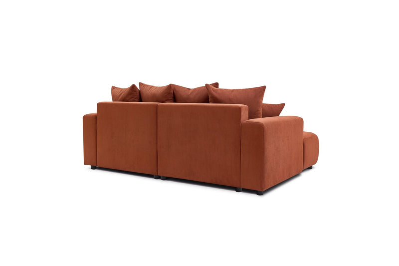 Canapé d'angle fixe ENJOY Velours côtelé - Angle gauche - BOBOCHIC - The Bradery