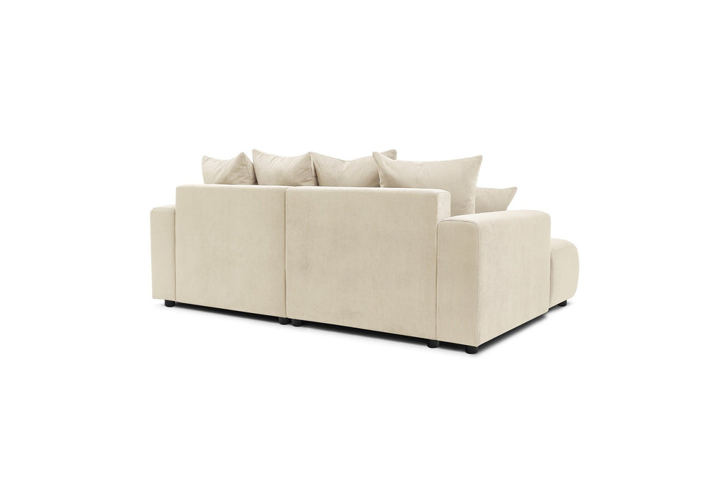 ENJOY fixed corner sofa in corduroy - Left-hand corner - BOBOCHIC - The Bradery