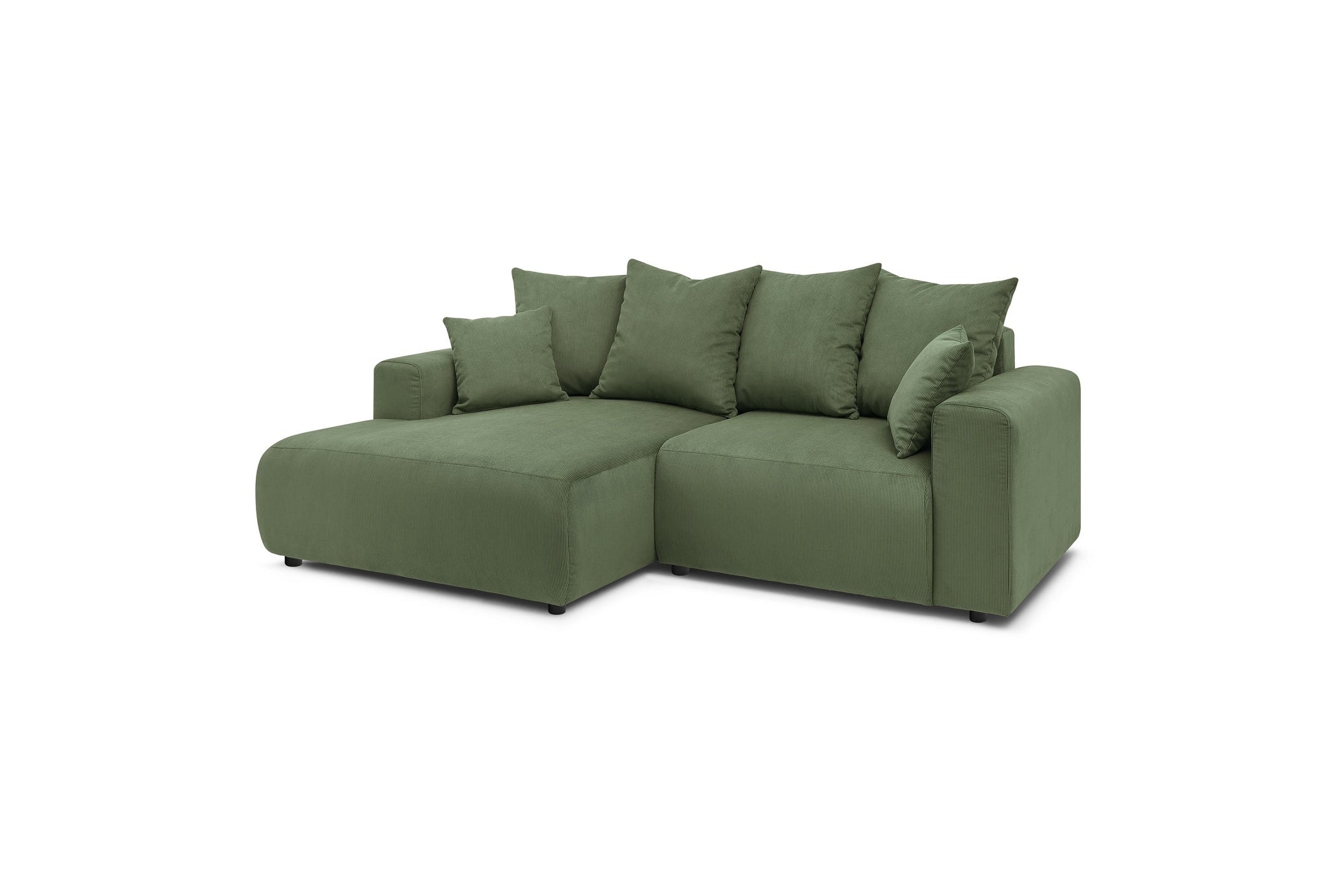 ENJOY fixed corner sofa in corduroy - Left-hand corner - BOBOCHIC - The Bradery