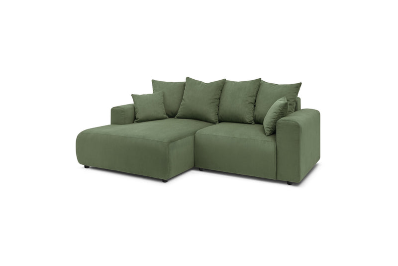 Canapé d'angle fixe ENJOY Velours côtelé - Angle gauche - BOBOCHIC - The Bradery