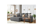 ENJOY fixed corner sofa in corduroy - Left-hand corner - BOBOCHIC - The Bradery