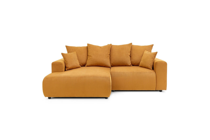 Canapé d'angle fixe ENJOY Velours côtelé - Angle gauche - BOBOCHIC - The Bradery