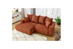 ENJOY fixed corner sofa in corduroy - Left-hand corner - BOBOCHIC - The Bradery