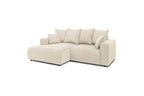 ENJOY fixed corner sofa in corduroy - Left-hand corner - BOBOCHIC - The Bradery