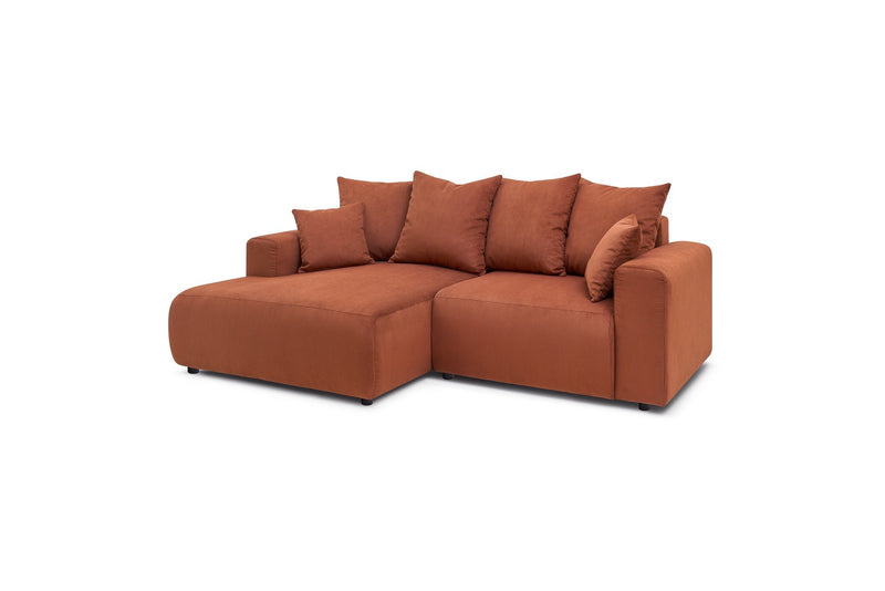 Canapé d'angle fixe ENJOY Velours côtelé - Angle gauche - BOBOCHIC - The Bradery