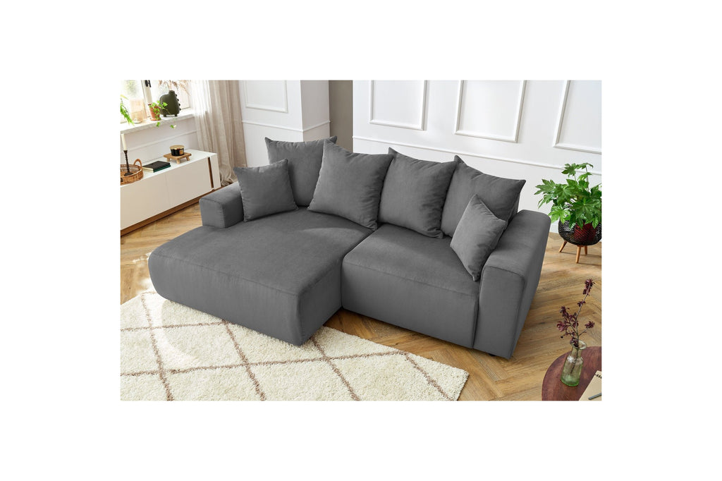 ENJOY fixed corner sofa in corduroy - Left-hand corner - BOBOCHIC - The Bradery