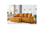 ENJOY fixed corner sofa in corduroy - Left-hand corner - BOBOCHIC - The Bradery
