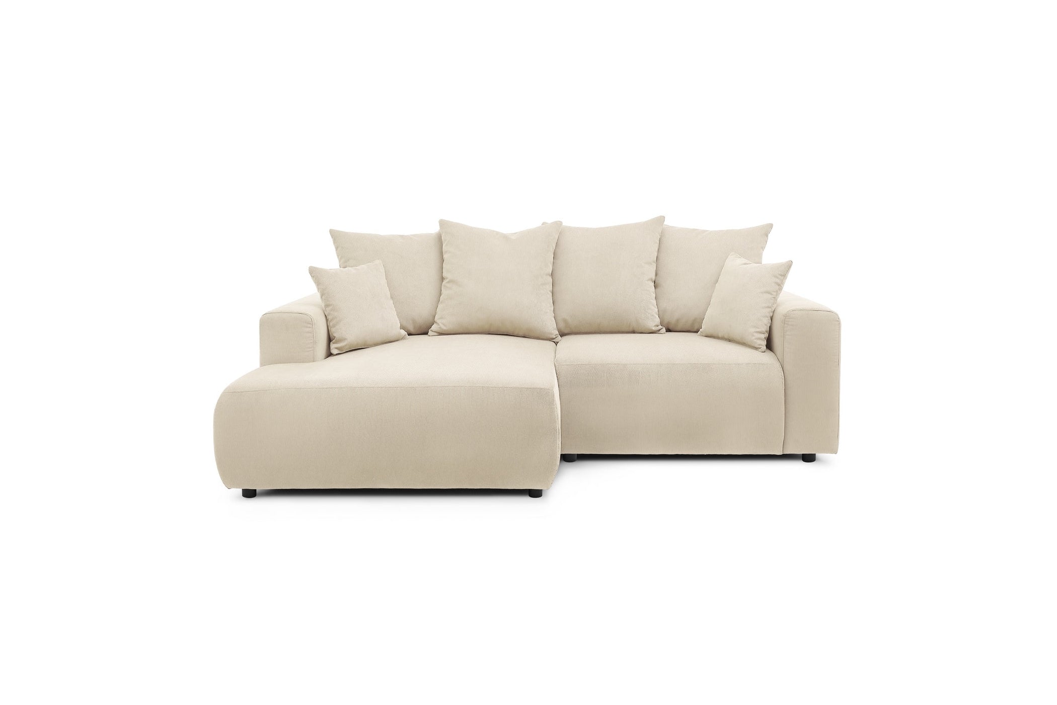ENJOY fixed corner sofa in corduroy - Left-hand corner - BOBOCHIC - The Bradery