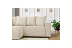 ENJOY fixed corner sofa in corduroy - Left-hand corner - BOBOCHIC - The Bradery