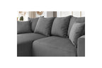 ENJOY fixed corner sofa in corduroy - Left-hand corner - BOBOCHIC - The Bradery