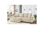 ENJOY fixed corner sofa in corduroy - Left-hand corner - BOBOCHIC - The Bradery