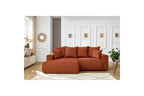 ENJOY fixed corner sofa in corduroy - Left-hand corner - BOBOCHIC - The Bradery