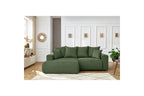 ENJOY fixed corner sofa in corduroy - Left-hand corner - BOBOCHIC - The Bradery