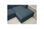MEGEVE fixed corner sofa in smooth fabric - Right-hand corner - BOBOCHIC - The Bradery