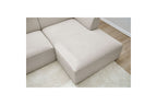 MEGEVE fixed corner sofa in smooth fabric - Right-hand corner - BOBOCHIC - The Bradery