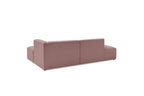 MEGEVE fixed corner sofa in smooth fabric - Right-hand corner - BOBOCHIC - The Bradery