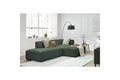 MEGEVE fixed corner sofa in smooth fabric - Right-hand corner - BOBOCHIC - The Bradery