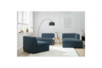 MEGEVE fixed corner sofa in smooth fabric - Right-hand corner - BOBOCHIC - The Bradery