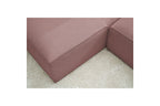 MEGEVE fixed corner sofa in smooth fabric - Left-hand corner - BOBOCHIC - The Bradery