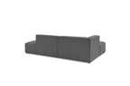 MEGEVE fixed corner sofa in smooth fabric - Left-hand corner - BOBOCHIC - The Bradery