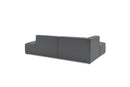 Canapé d'angle fixe MEGEVE tissu lisse - Angle gauche - BOBOCHIC - The Bradery