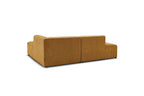MEGEVE fixed corner sofa in textured fabric - Right-hand corner - BOBOCHIC - The Bradery