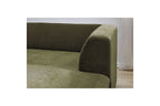 MEGEVE fixed corner sofa in textured fabric - Right-hand corner - BOBOCHIC - The Bradery