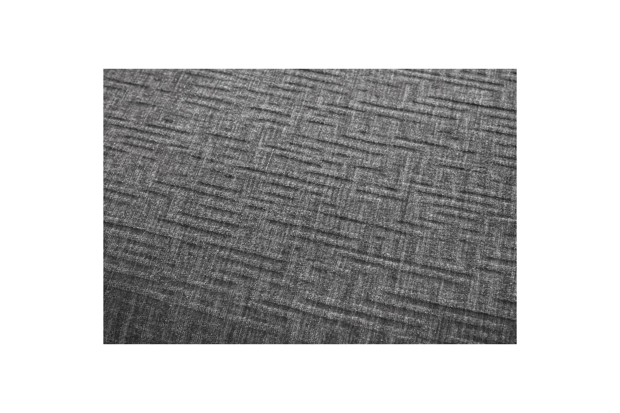 MEGEVE fixed corner sofa in textured fabric - Right-hand corner - BOBOCHIC - The Bradery